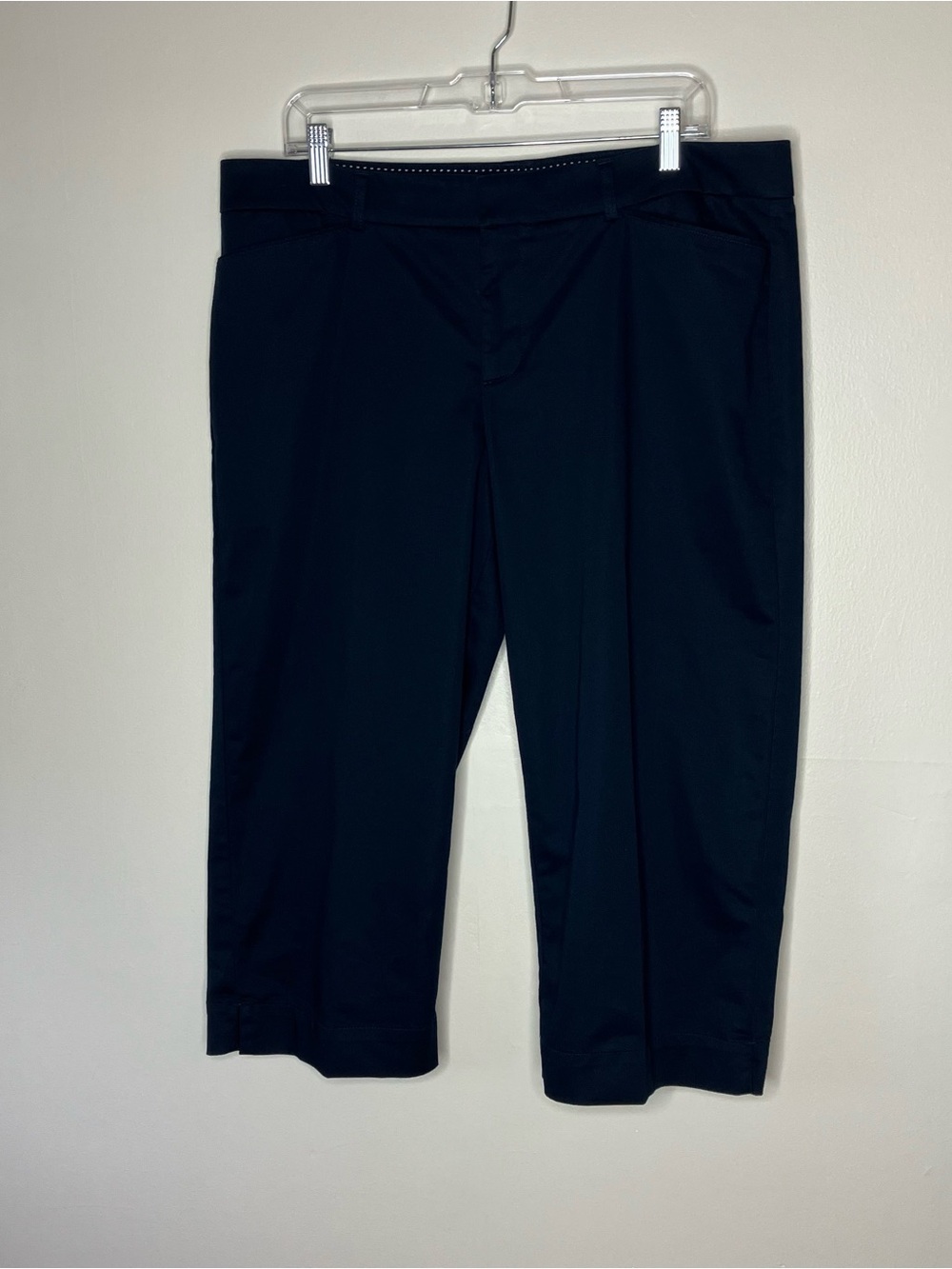 Dockers navy blue mid-rise curvy cropped pants 16